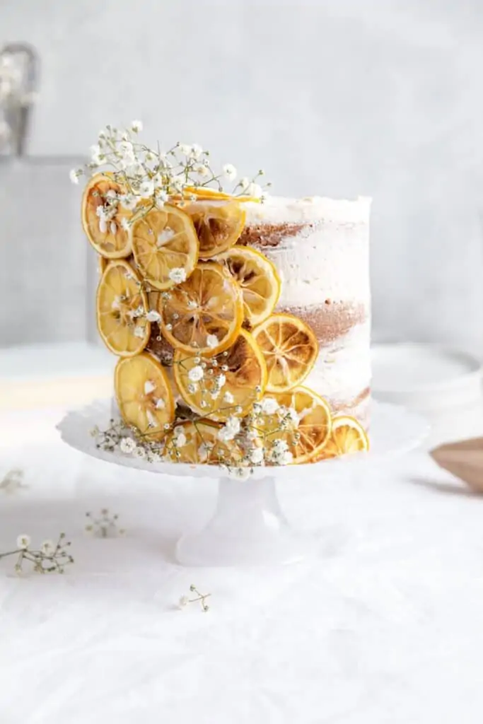 food photography spring styling tip 1 - lemon cake