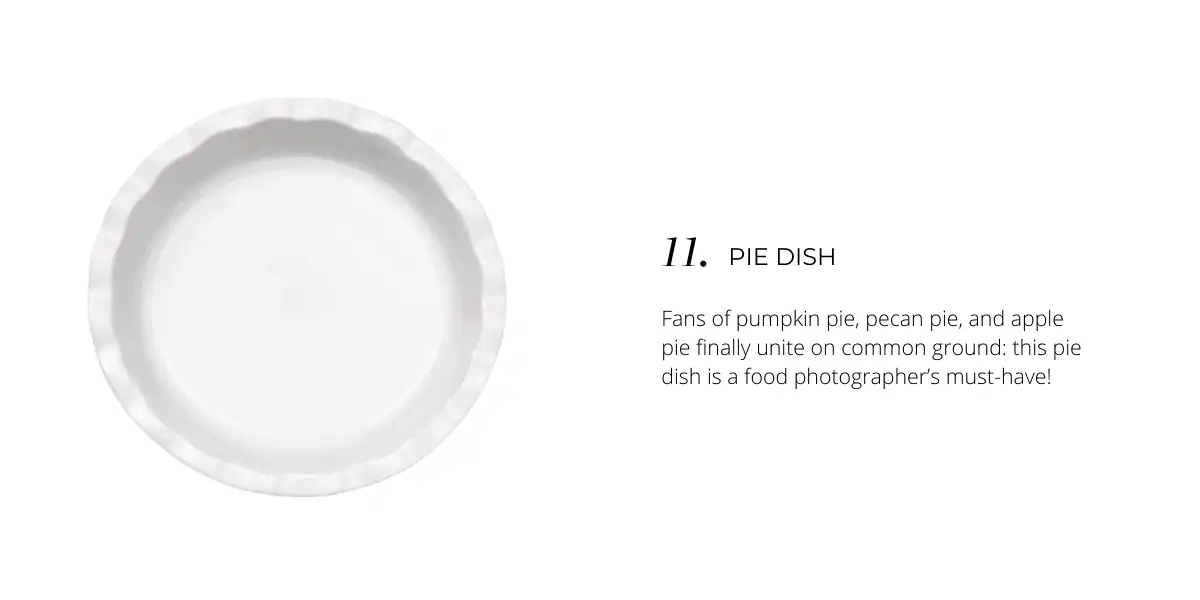food photographer gift guide idea #11 - pie dish