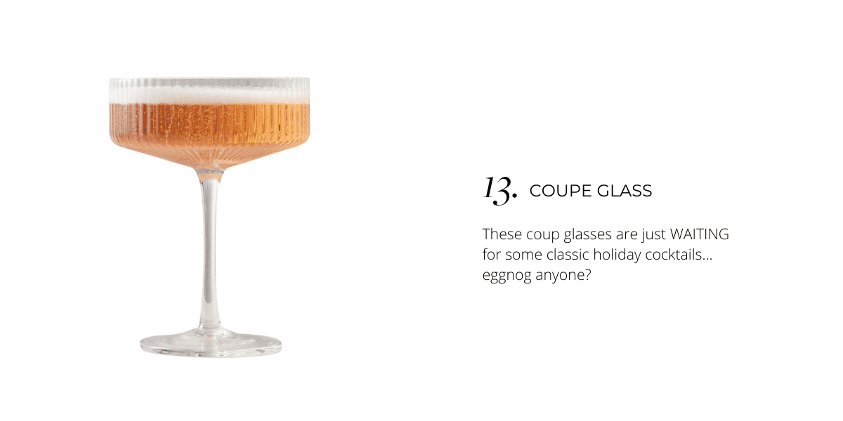 food photographer gift guide idea #13 - coupe glass